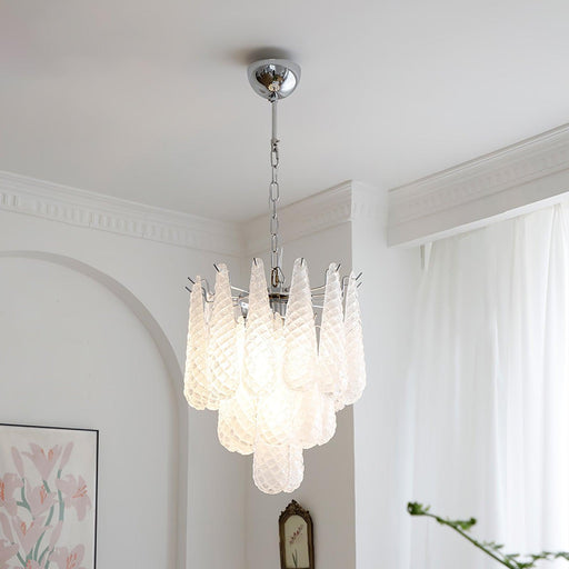 Grid Glass Waterfall Chandelier-DWHOME