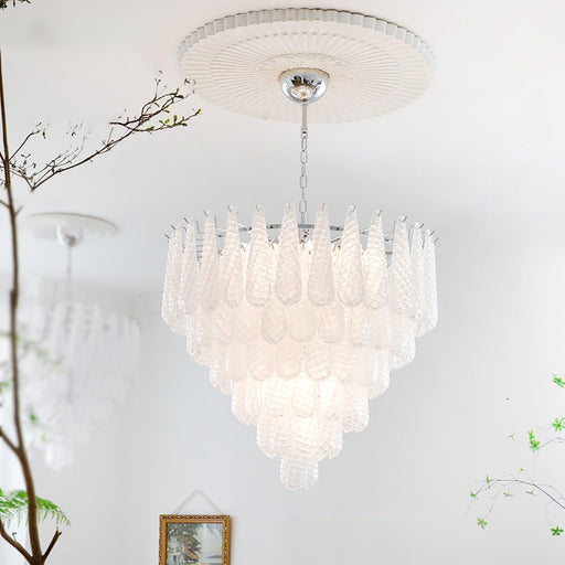 Grid Glass Waterfall Chandelier-DWHOME