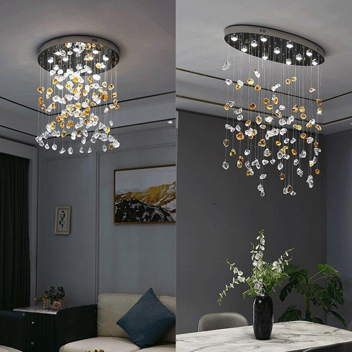 Modern Style Pebble Rain Chandelier - DWHOME