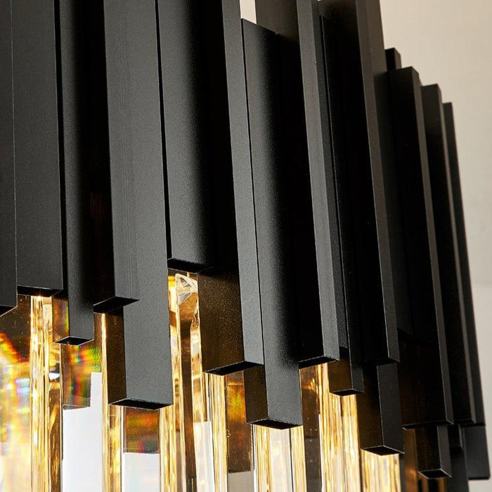 Gio Crystal Dining Room Chandelier, Black - DWHOME