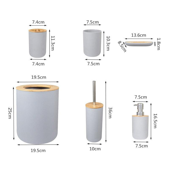 Minimalistic Bathroom Accessories Set - DWHOME