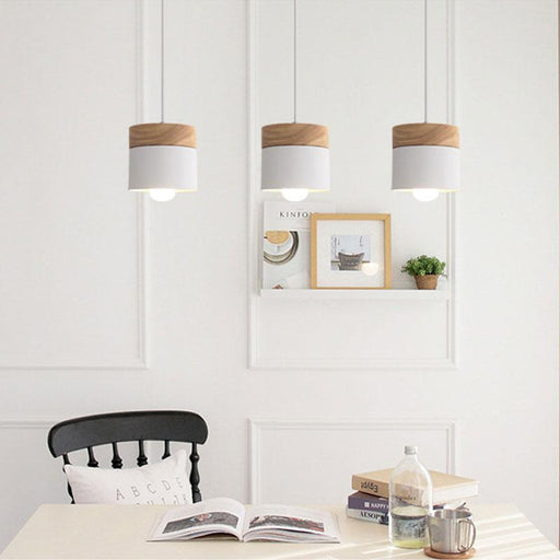 Nordic Style Wooden Macaron Ceiling Light-DWHOME