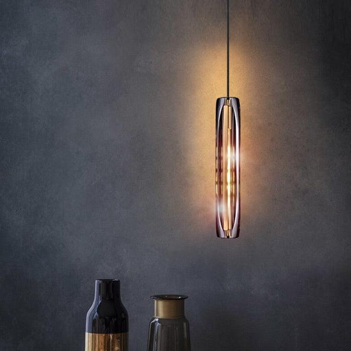 Nordic Style Transparent Torch Pendant Light-DWHOME