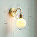 Nordic Style Glass Copper LED Wall Light - DWHOME