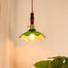 Vintage Style Green Glass Pendant Light - DWHOME