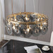 Modern Style Copper Shields Chandelier - DWHOME