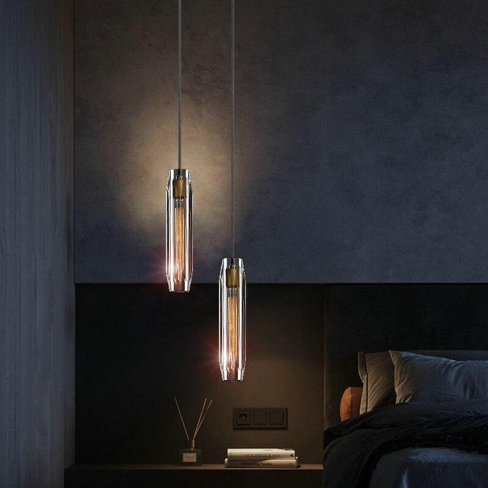 Nordic Style Transparent Torch Pendant Light-DWHOME
