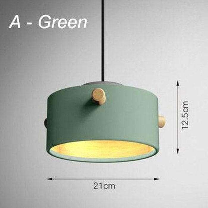 Wooden Bucket Pendant Lights-DWHOME