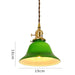 Vintage Style Green Glass Pendant Light - DWHOME