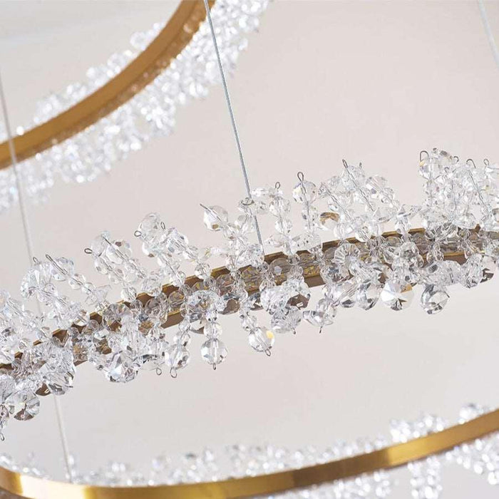 Capri 3-Ring Crystal Chandelier - DWHOME