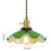 Vintage Style Green Glass Pendant Light - DWHOME