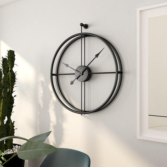 Modern Double Ring Iron Wall Clock - DWHOME