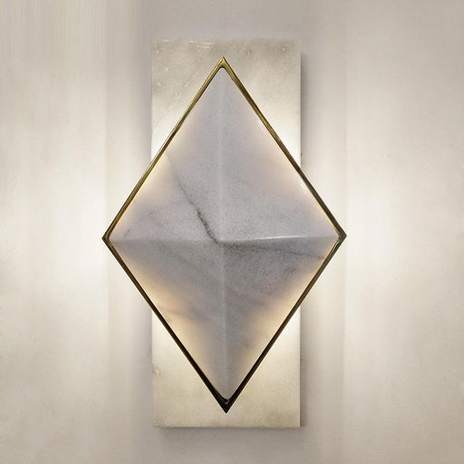 Art Deco Natural Marble Wall Sconce-DWHOME