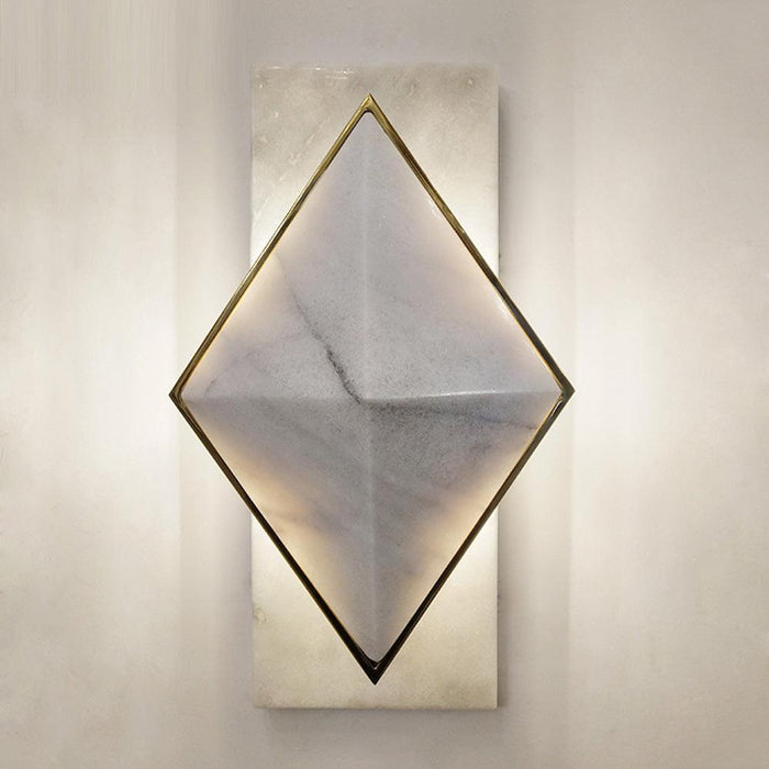 Art Deco Natural Marble Wall Sconce - DWHOME