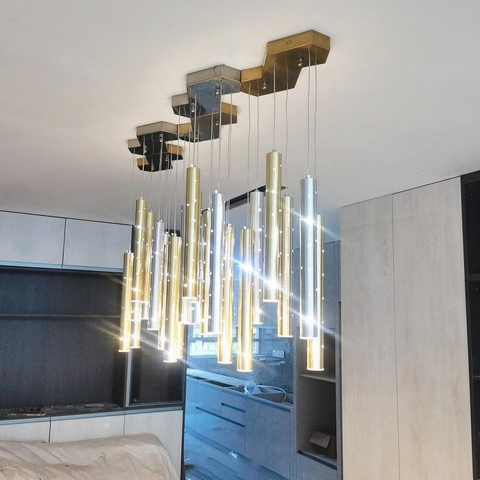Modern Style Bars of Light Chandelier - DWHOME