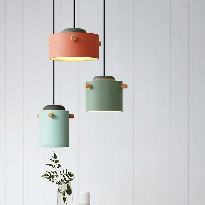 Wooden Bucket Pendant Lights - DWHOME