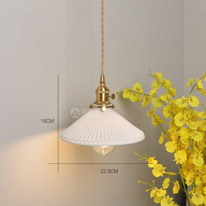 Nordic Style Ceramic Hanging Pendant Light - DWHOME