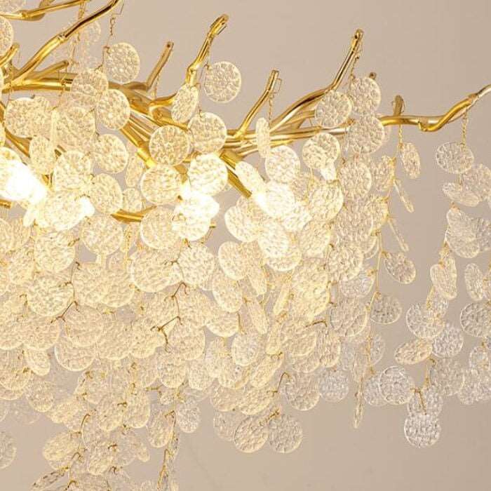 Albero Frost Glass Dining Room Chandelier-DWHOME