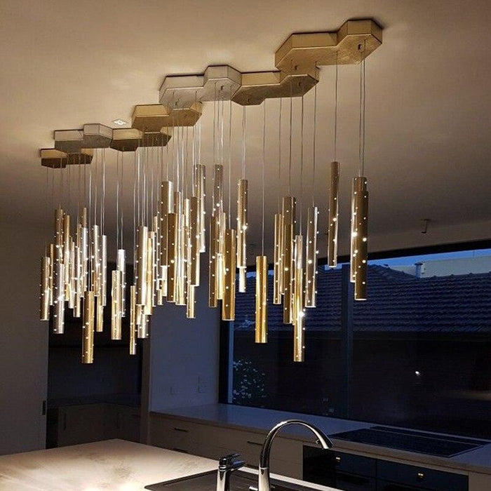 Modern Style Bars of Light Chandelier - DWHOME