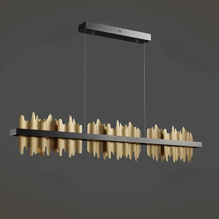 Nera Brushed Brass Dining Room Chandelier - DWHOME