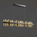 Nera Brushed Brass Dining Room Chandelier - DWHOME