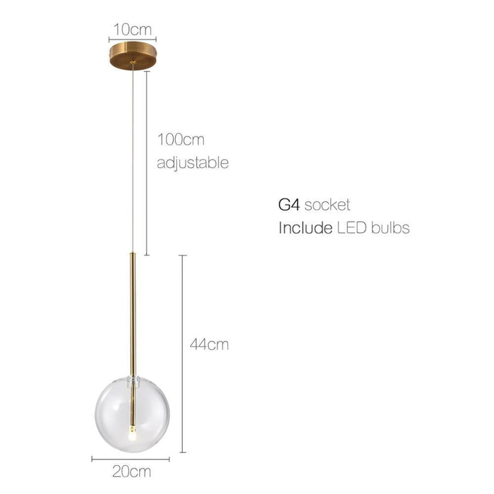 Pin Pendant Glass Lamp - DWHOME