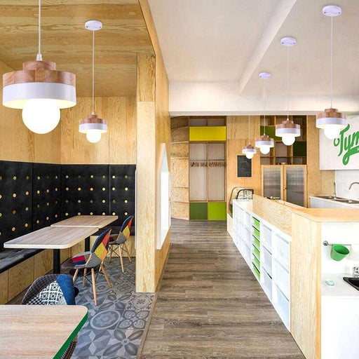 Modern Style Wooden Acorn Chandelier-DWHOME