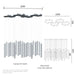 Modern Style Bars of Light Chandelier - DWHOME