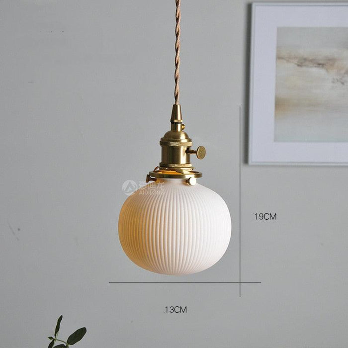 Nordic Style Ceramic Hanging Pendant Light - DWHOME
