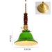 Vintage Style Green Glass Pendant Light - DWHOME