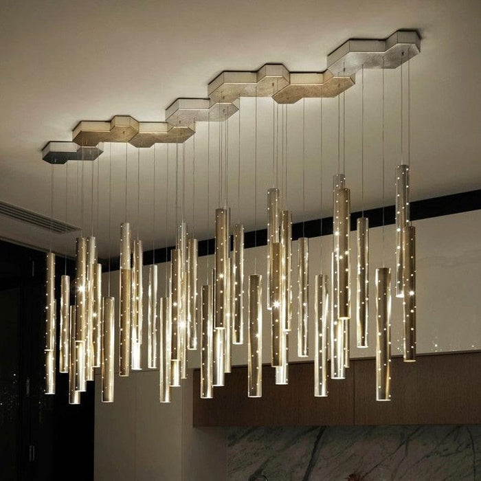 Modern Style Bars of Light Chandelier - DWHOME