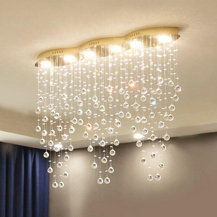Modern Style Crystal Droplets Chandelier - DWHOME