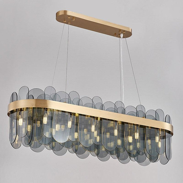 Chandelier à éclats ovales style moderne-DWHOME