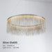 Modern Style Golden Drizzle Chandelier - DWHOME