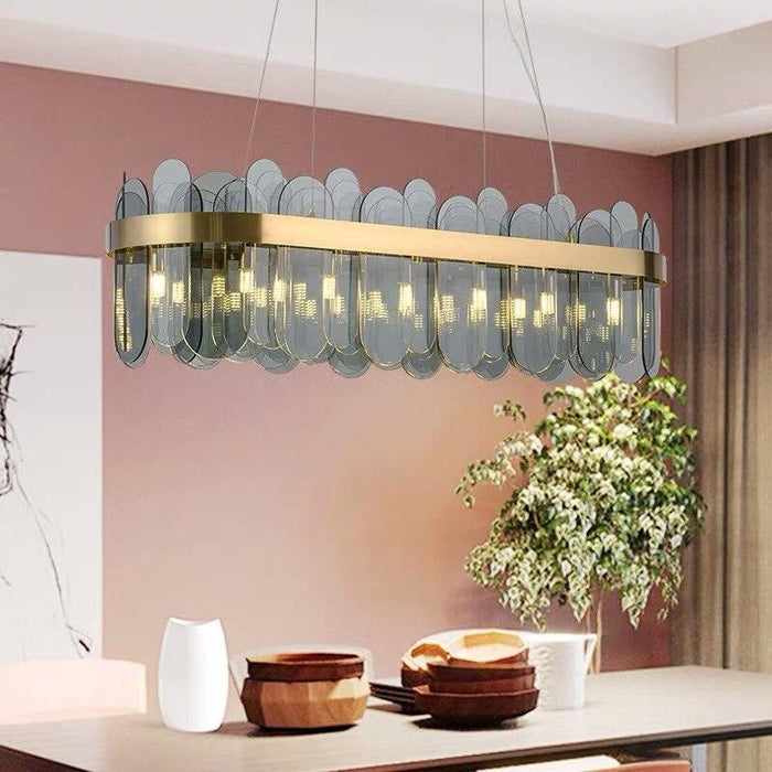 Chandelier en éclats ovales style moderne - DWHOME
