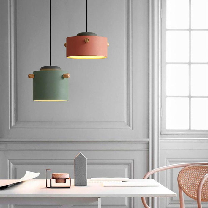 Wooden Bucket Pendant Lights - DWHOME