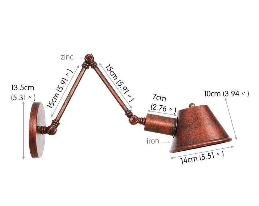 Rustic Style Angled Wall Light - DWHOME