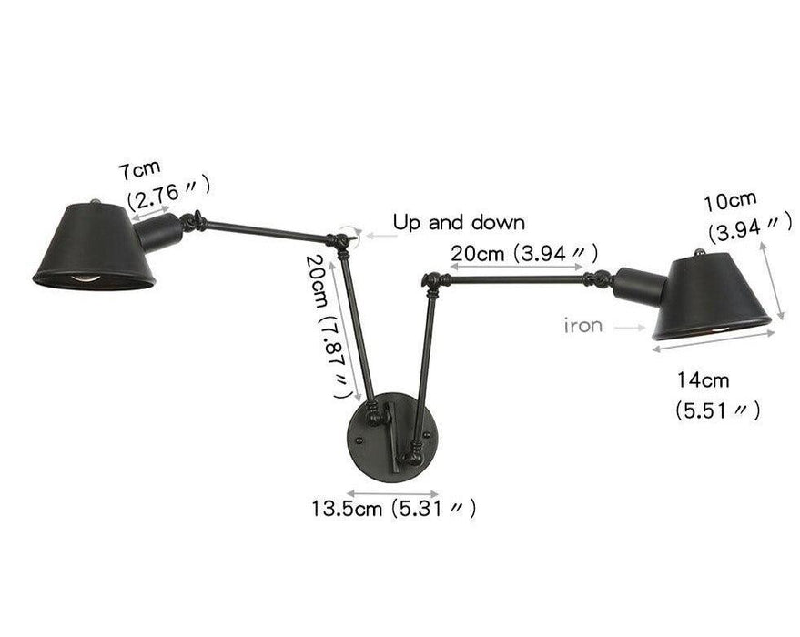 Rustic Style Angled Wall Light - DWHOME