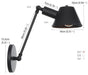 Rustic Style Angled Wall Light - DWHOME