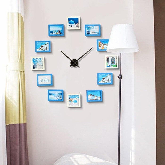 Photo Frames DIY Wall Clock - DWHOME