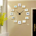 Photo Frames DIY Wall Clock - DWHOME