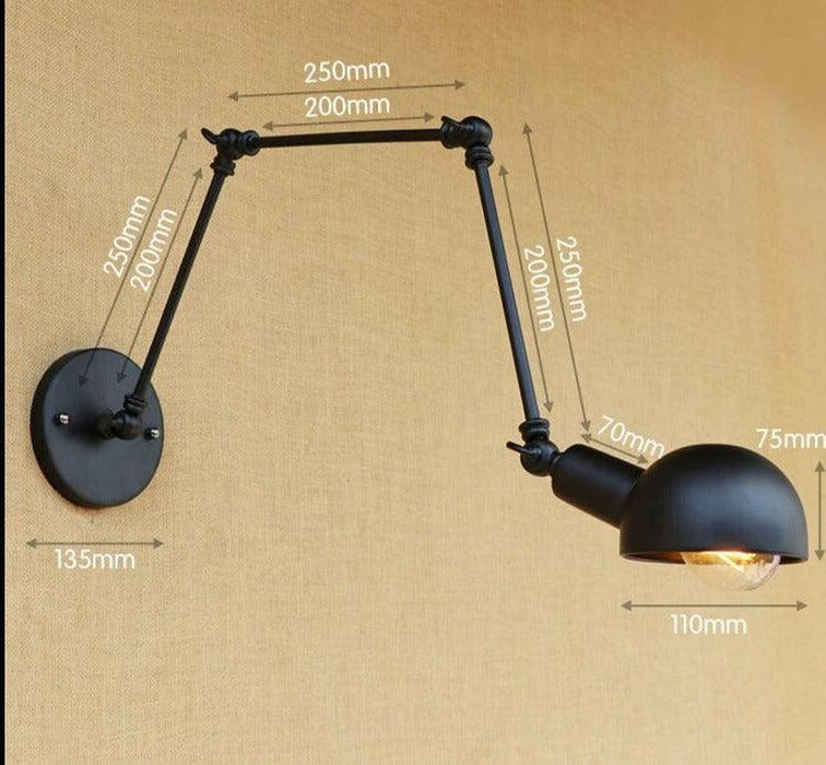 Retro Style Mechanical Gold Wall Light N READY-DWHOME
