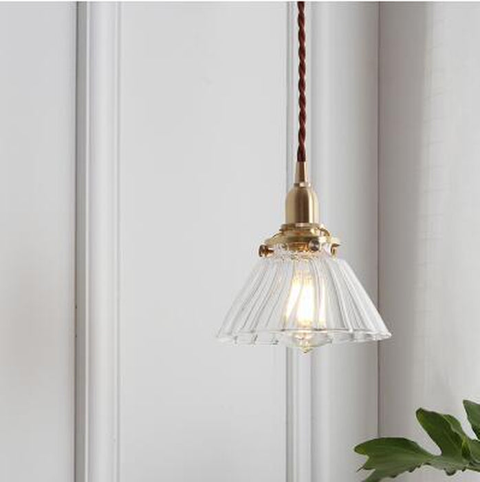 Lampe pendante vintage en cuivre style nordique N READY-DWHOME