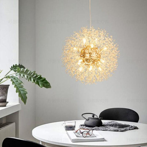 24" Crystal Dandelion Sphere Ceiling Light - DWHOME