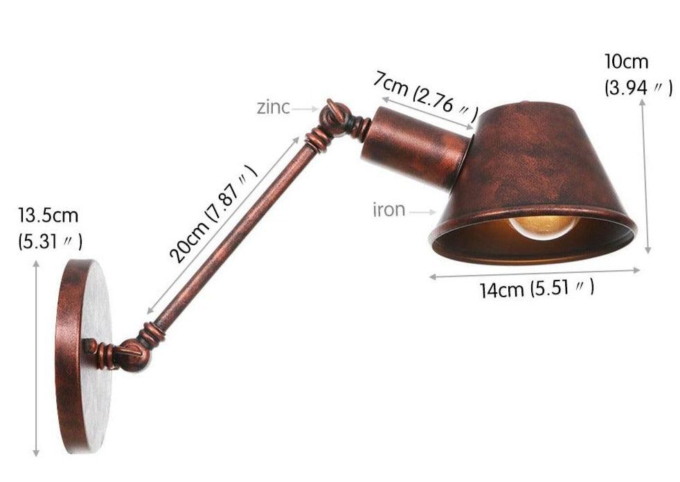 Rustic Style Angled Wall Light - DWHOME