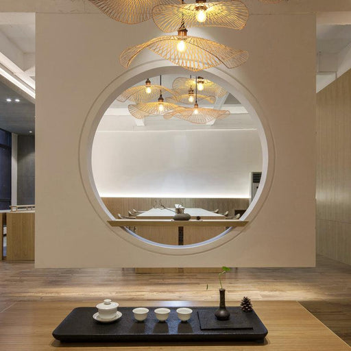 Wavy Strawhat Pendant Lights-DWHOME