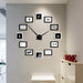 Photo Frames DIY Wall Clock - DWHOME
