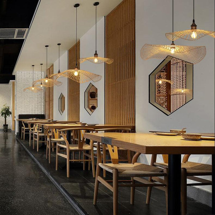 Wavy Strawhat Pendant Lights - DWHOME