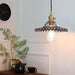 Japanese Style Glass Straw Hat Pendant Light - DWHOME