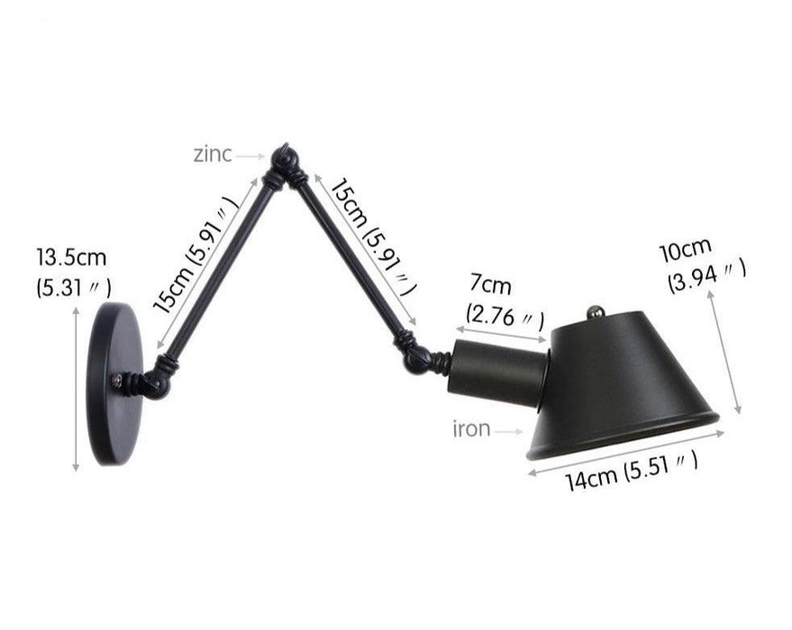 Rustic Style Angled Wall Light - DWHOME